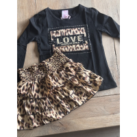 Rok met panter print.