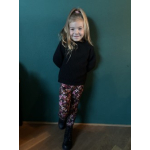 Legging bloemen roze