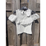 Witte off shoulder top