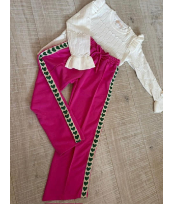 shirt ruffle lang wit 