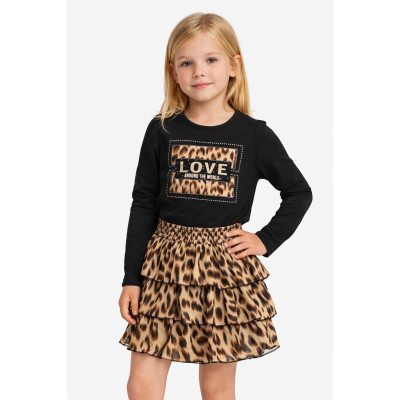Rok met panter print.