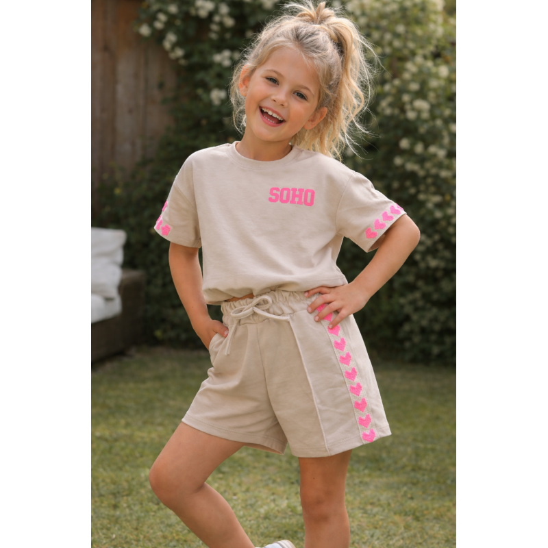 Comfi set meiden beige hart