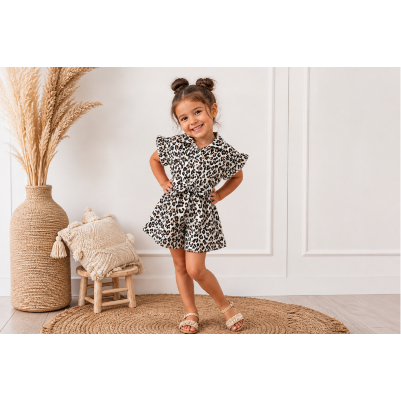 Leopard Playsuit meiden - Trendy & zomer outfit
