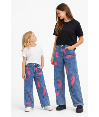 stoere jeans graffiti print 