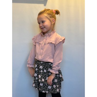 Roze blouse met ruffles 