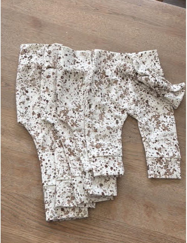 broek drops grijs/bruin