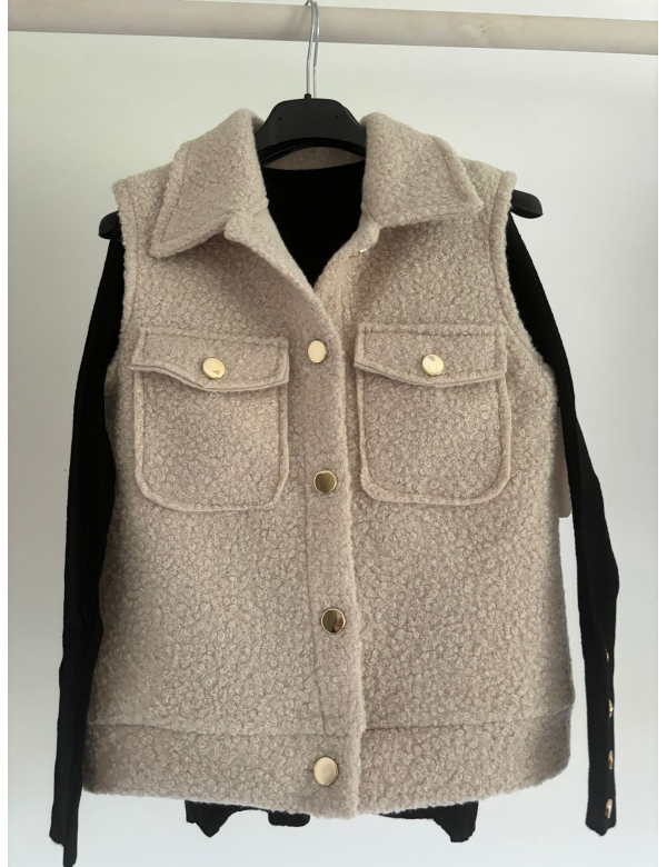 Gilet cremé